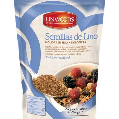 LINWOODS FLAXSEEDS BIO 200 gr SEMILLA LINO MOLIDO