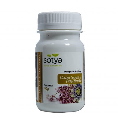 VALERIANA Y PASIFLORA 450 mg. Caps. 90U