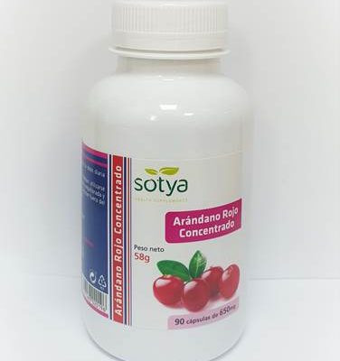 ARANDANO ROJO 90 CAP. DE 650 MG