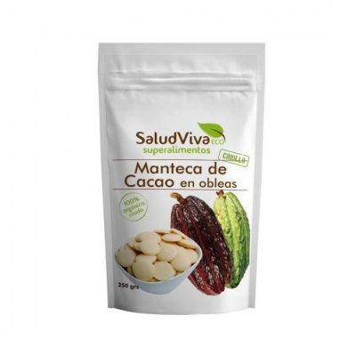 MANTECA DE CACAO EN OBLEAS 250 GRS. ECO