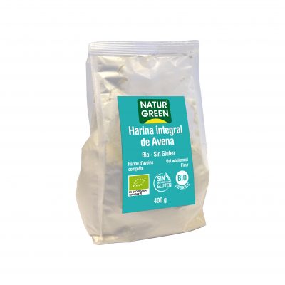 NATURGREEN HARINA DE AVENA INTEGRAL BIO 400G S/G