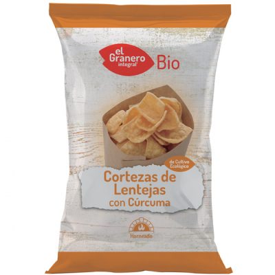CORTEZAS DE LENTEJAS CON CURCUMA BIO 65 gr