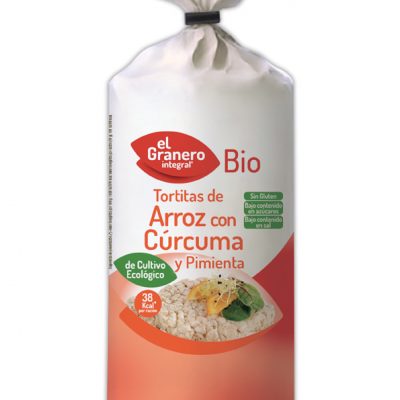 TORTITAS DE ARROZ CON CURCUMA Y PIMIENTA BIO 115 g