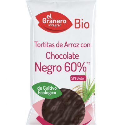 TORTITAS DE ARROZ CON CHOCOLATE NEGRO BIO
