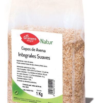 COPOS SUAVES DE AVENA INTEGRAL 1 KG