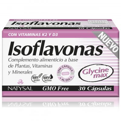 ISOFLAVONAS CON VITAMINAS K2 D3 NUEVO 30 CAP